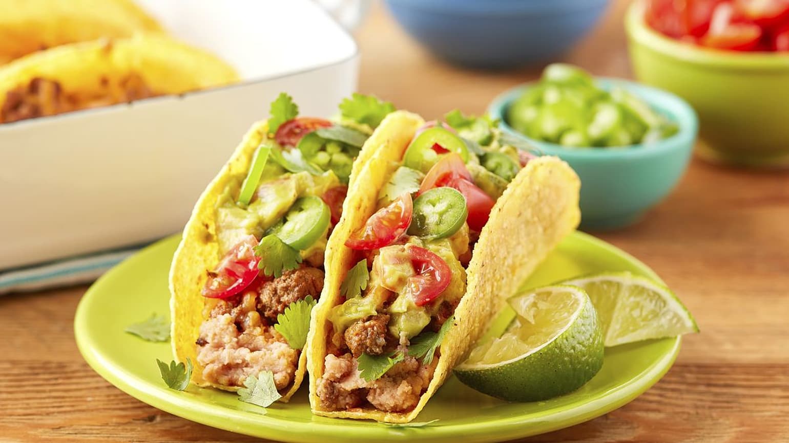 Easy Oven Baked Beef Tacos Mexican Recipes Old El Paso 3822